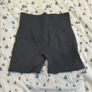Women's Charcoal High-Rise Bike Shorts